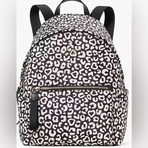 BNWT KATE SPADE CHELSEA HEART LEOPARD GRAPHIC BACKPACK